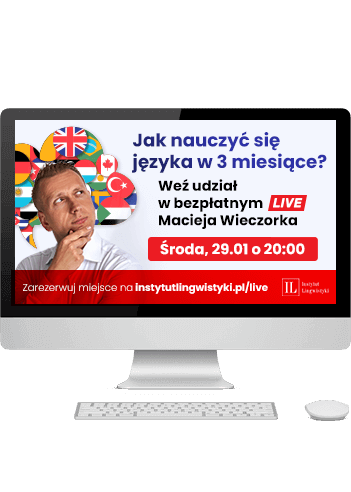 Bezpłatny LIVE językowy Macieja Wieczorka