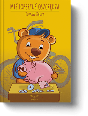 Książka edukacyjna dla dzieci - Miś Expertuś Oszczędza