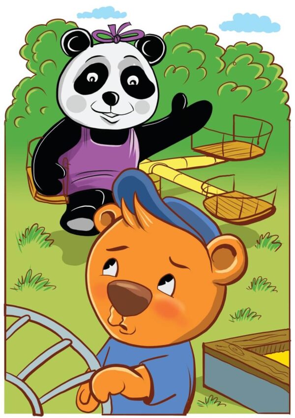Ilustracja z książki Expertuś uczy się języków - wersja angielska